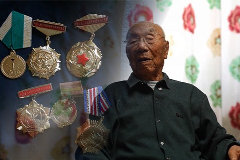 102-year-old veteran recalls war, hails China's rise